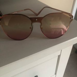 Rose gold sunglasses